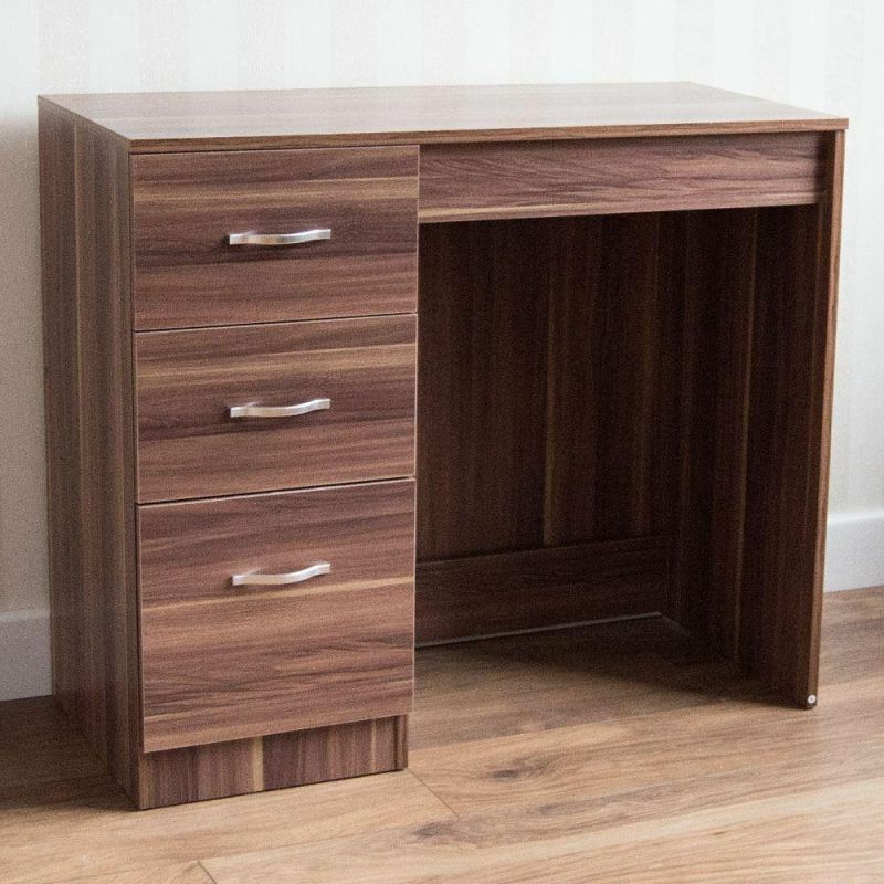 Melamine Laminated Board 3 Drawer Dressing Table