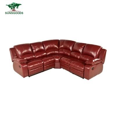 Modern Design Good Quality Living Room Home Theater Recliner Corner Sofa