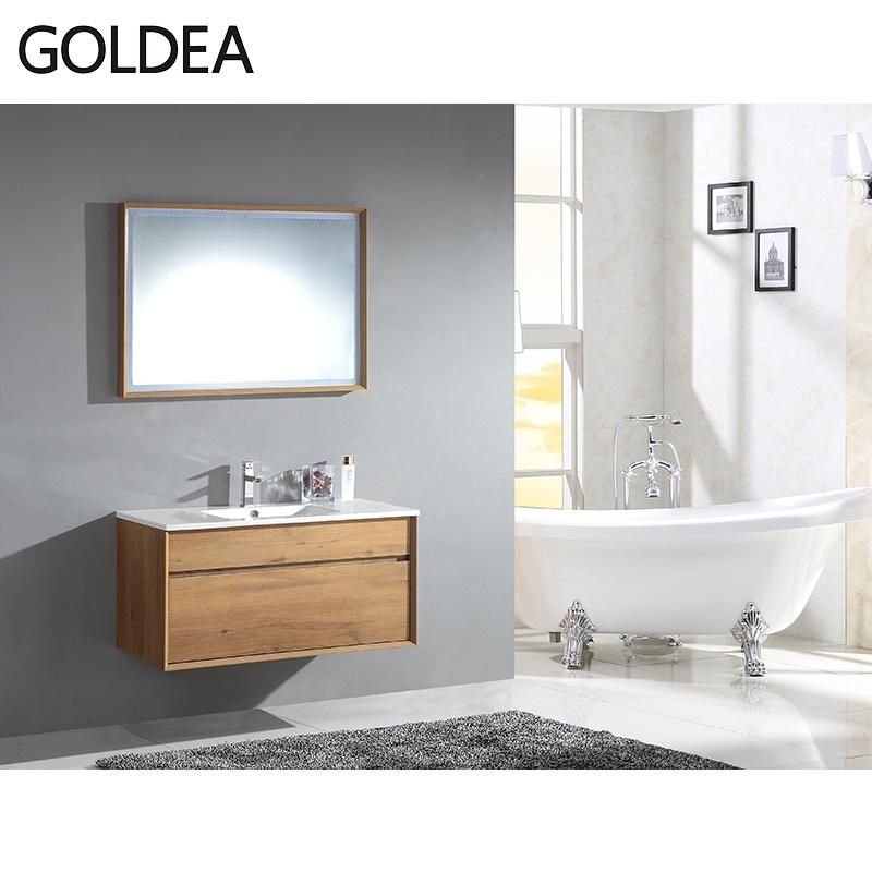 Floor Mounted Ceramics Goldea Hangzhou Cabinet Bathroom Vanity Vanities Home Decoration Standing MDF Manufacture