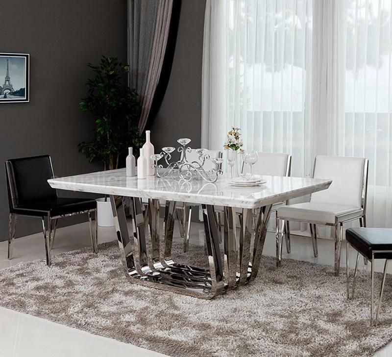 New Product Morden Home Restaurant Marble Furniture Foshan Dining Table