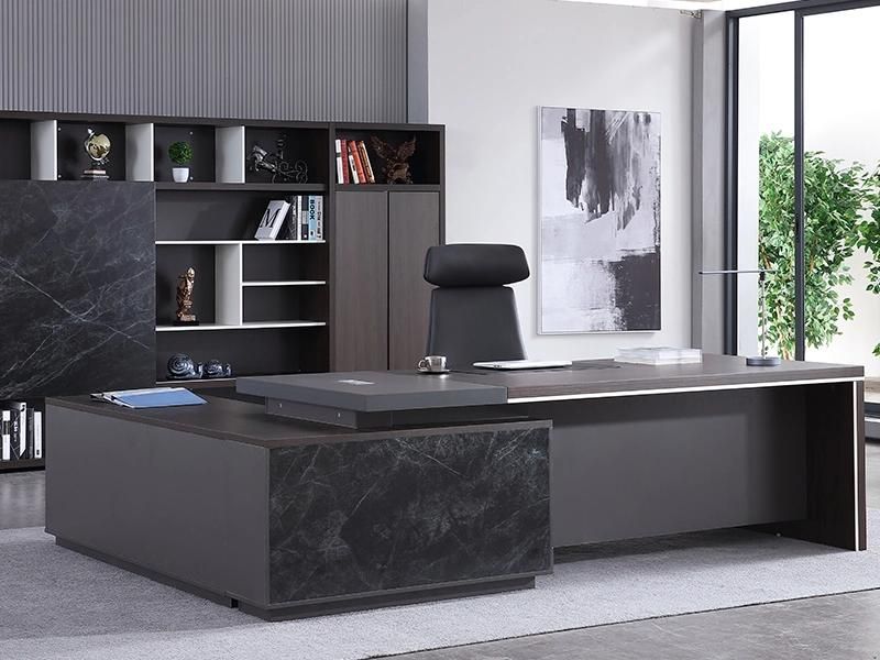 Office Melamine Modern Furniture Customized Marble Executive Computer Writing Desk