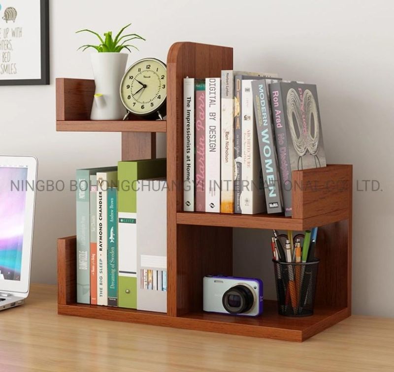 Wooden Desk Organizer Bookcase Bookshelf