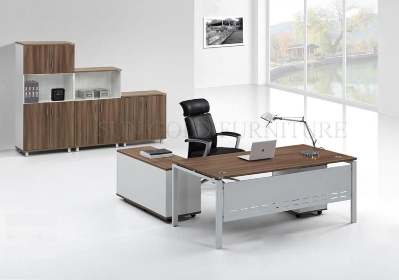 Modern Wooden L Shape Office Executive Desk Manager Desk (SZ-ODA1001)