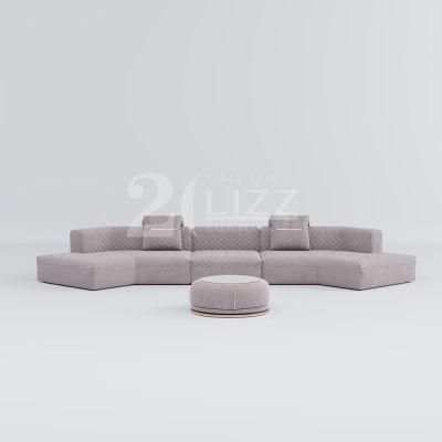 High Quality European Style Hotel Commercial Furniture Modern Sectional Couch Living Room Sofa Set