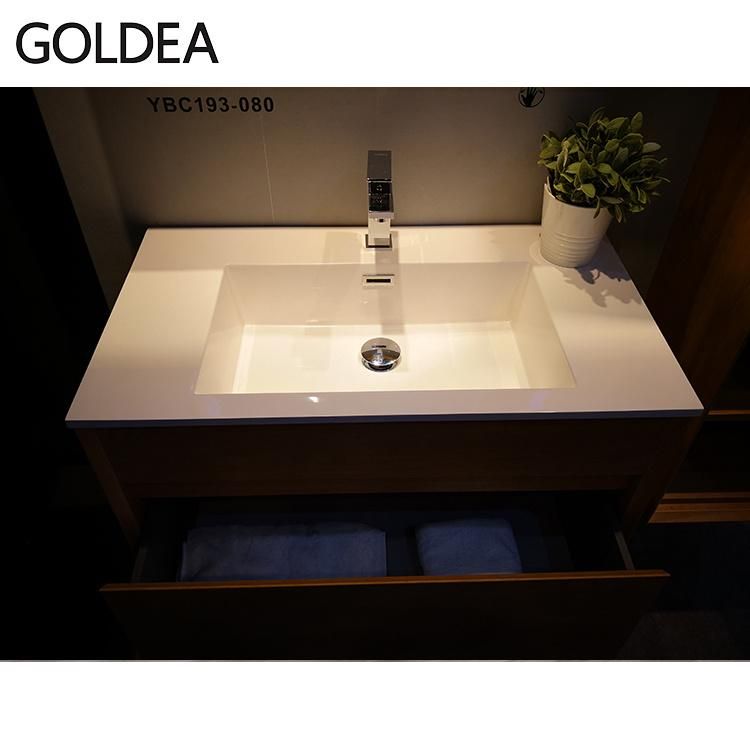 Fashion Goldea New Hangzhou Made in China Cabinet Wooden Bathroom Vanity Furniture