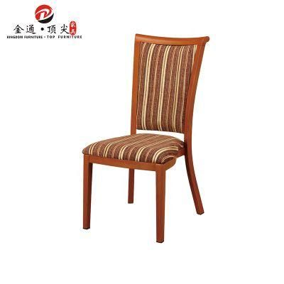 Foshan Furniture Rental Stacking Fancy Wood Like Steel Banquet Chairs