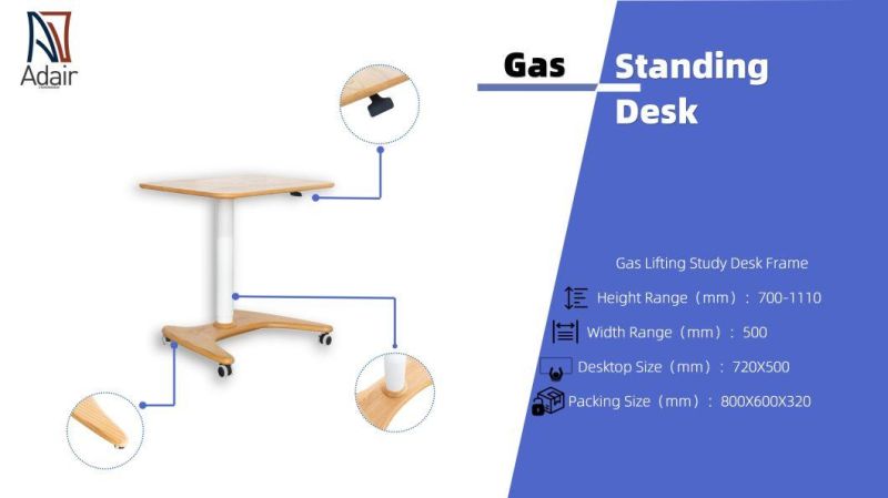 New Design Adjustable Height Lift Overbed Side Table Laptop Stand Desk Computer for Bed