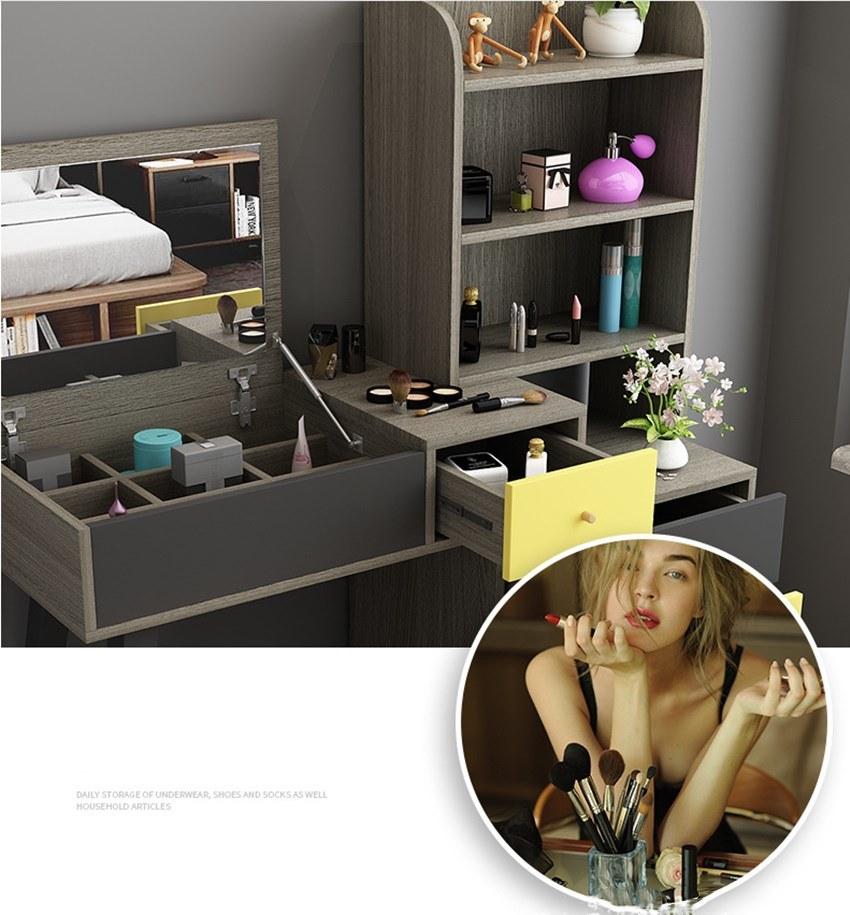 Dresser Storage Cabinet Integrated Economical Bedroom Furniture 0338