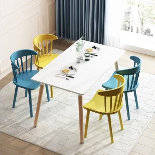 Free Sample Modern Dining Room Furniture PP Dining Chair Stacking Cheap Plastic Chairs Wholesale