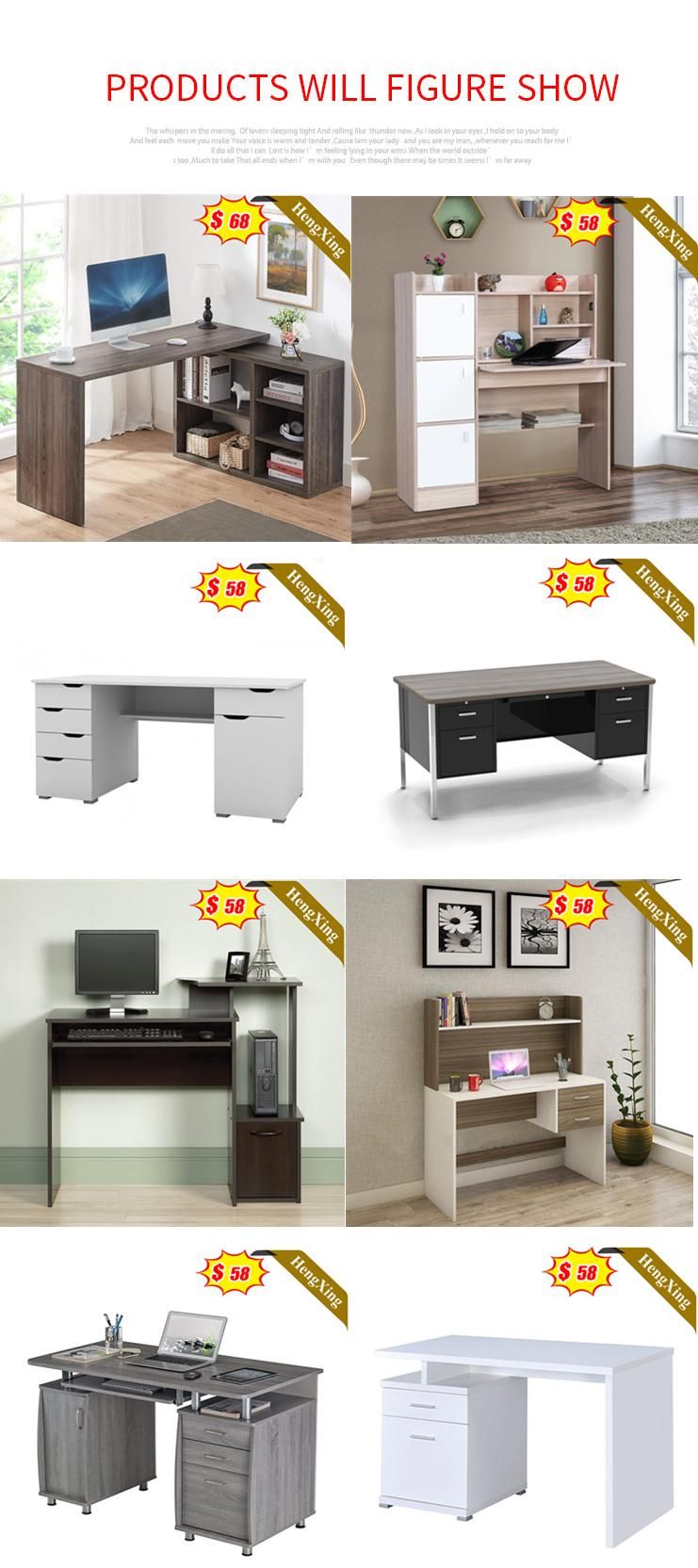 Simple Wooden Home Furniture Cheap Office Desk with Locking Drawers Table