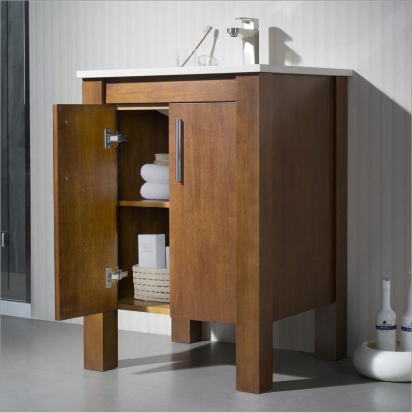 Modern Bathroom Cabinet with Ceramics Top