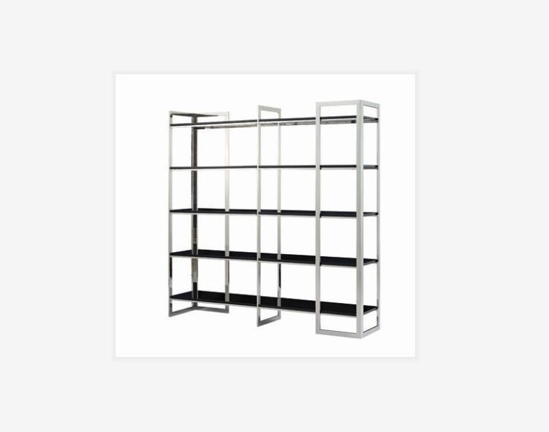 5-Tier Bookcase and Shelves Modern Metal Bookshelf for Home Decor