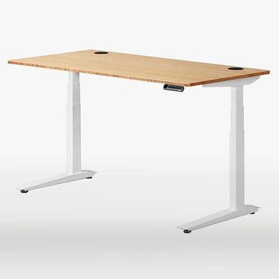 Office School Working Laptop Sit Stand Electric Height Double Motor Width Adjustable Desk