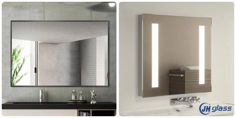 Home Hotel Premium Large Frameless Wall Round Mirror with Streamlined Bevel for Bathroom, Vanity, Bedroom, Living Room