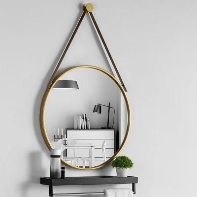 Home Decor Wall Mounted Round Framed Aluminum Bathroom Mirror