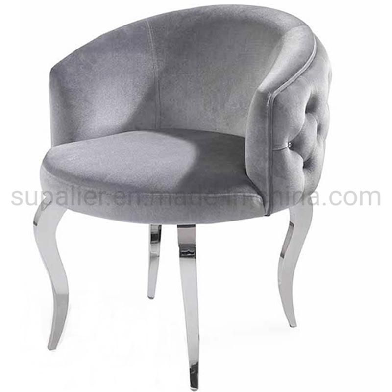 High Quality European Style Stainless Steel Frame Accent Chair