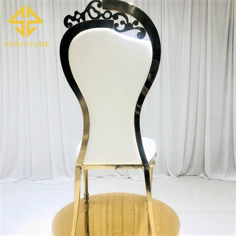 Manufacturers Direct Customized Stainless Steel Personalized Armchairs Wedding Banquet Dining Chairs Luxury Hotel Stools