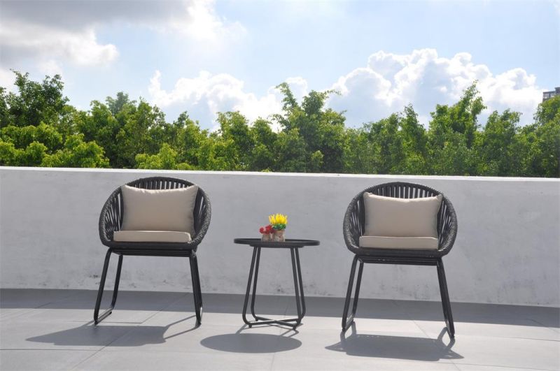 Modern Style Aluminum Outdoor Patio Garden Outdoor Rattan Aluminum Furniture Chair Set