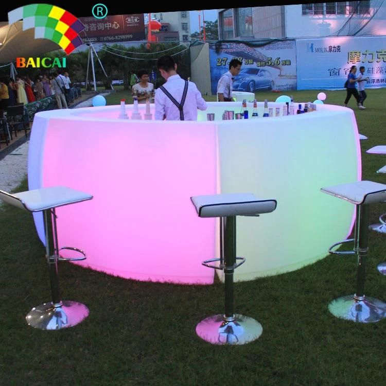 Hot Sale LED Round Bar Table LED Bar Counter