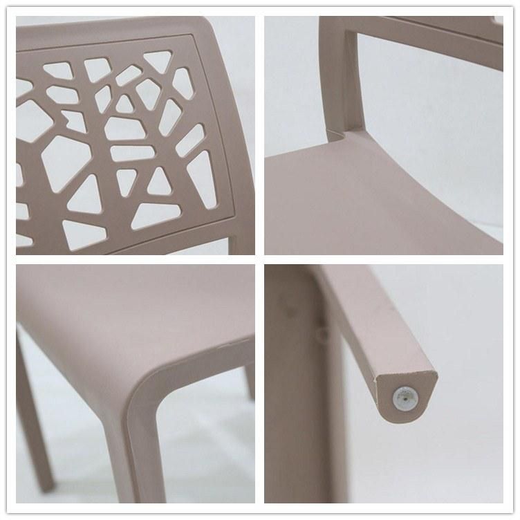 Monoblock Stackable Outdoor Garden White Plastic Chair