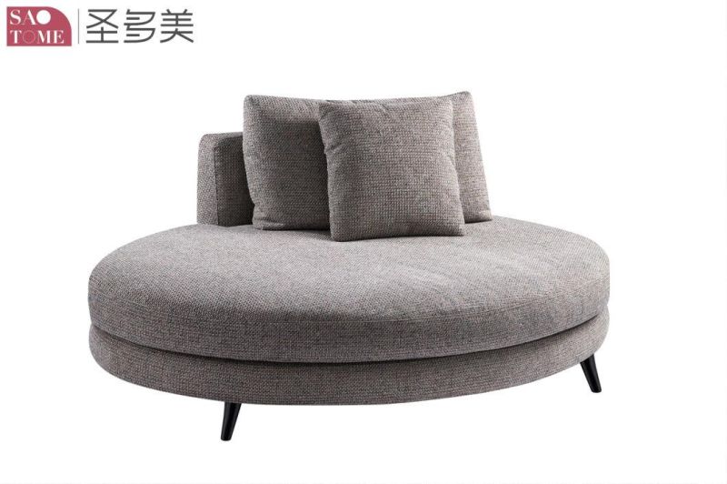 Modern Sectional Leisure Living Room Home Furniture Round Genuine Leather Sofa