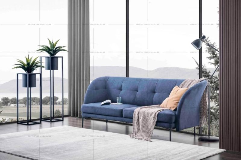 Factory Wholesale Modern Livingroom Furniture Sofas Upholstered Leather/Fabric Couch Combined Sofa Set