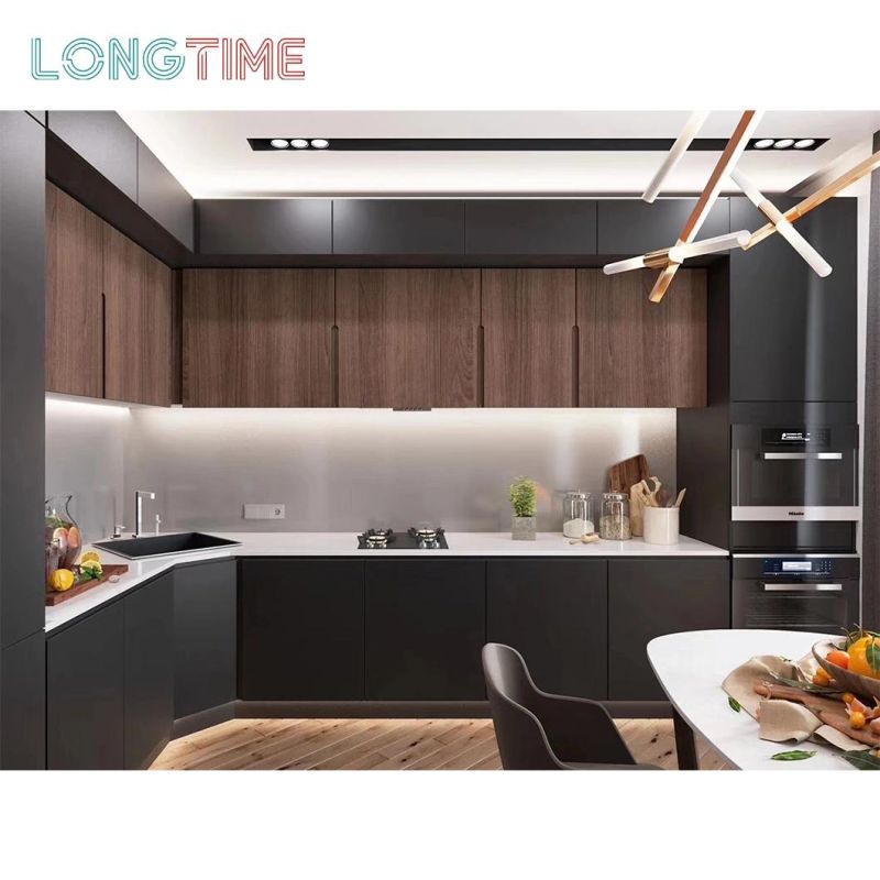 Modern Design High Quality Simple Modular PE Painting (UV) Kitchen Cabinet