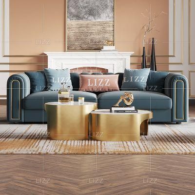 UAE Hot Selling Sectional Living Room Furniture Fabric Sofa Set for Lounge Hotel