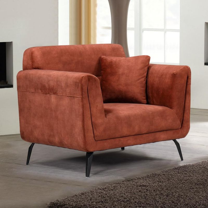 Nova Jssa027 Maroon Colour Single Sofa Living Room Furniture