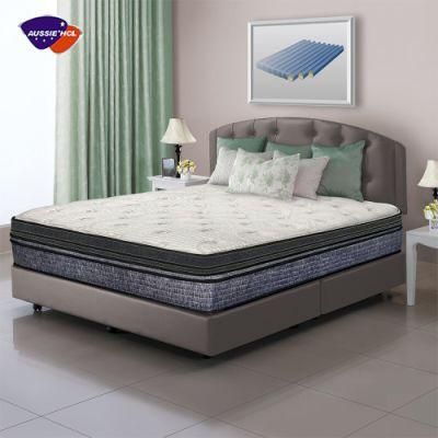 Hybrid Sleeping Well Full Inch Pocket Coil Innerspring Memory Foam Cooling Mattress in Box