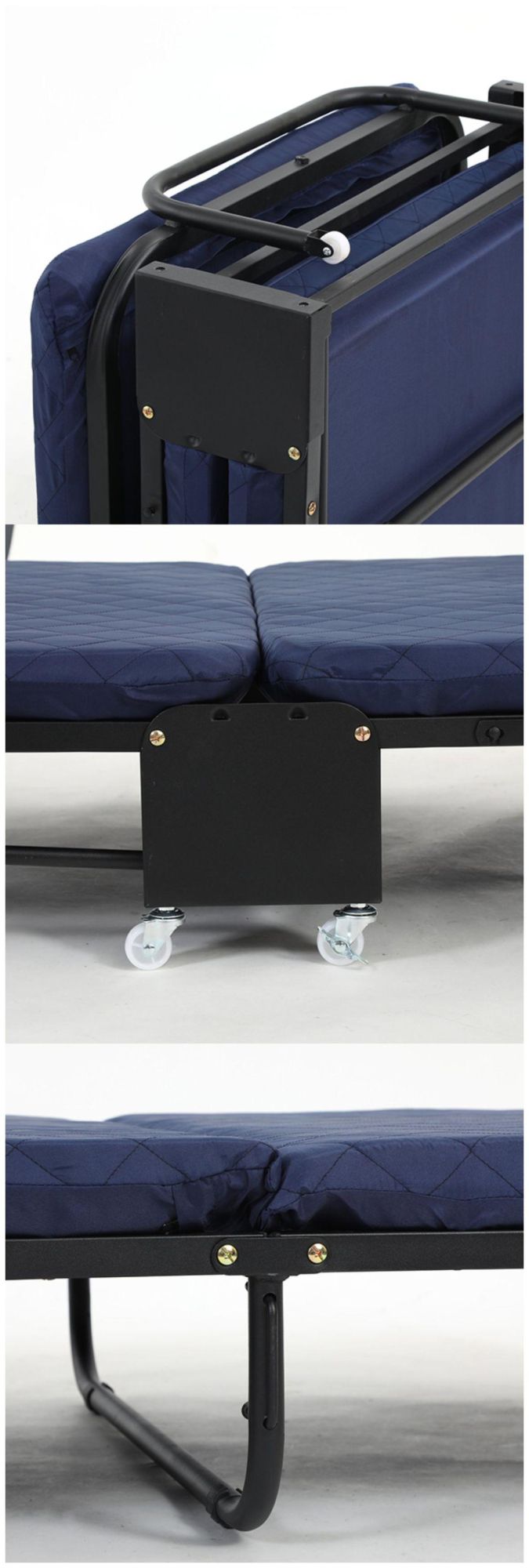 Metal Furniture Single Fold Camp Sofa Extra Folding Rollaway Bed