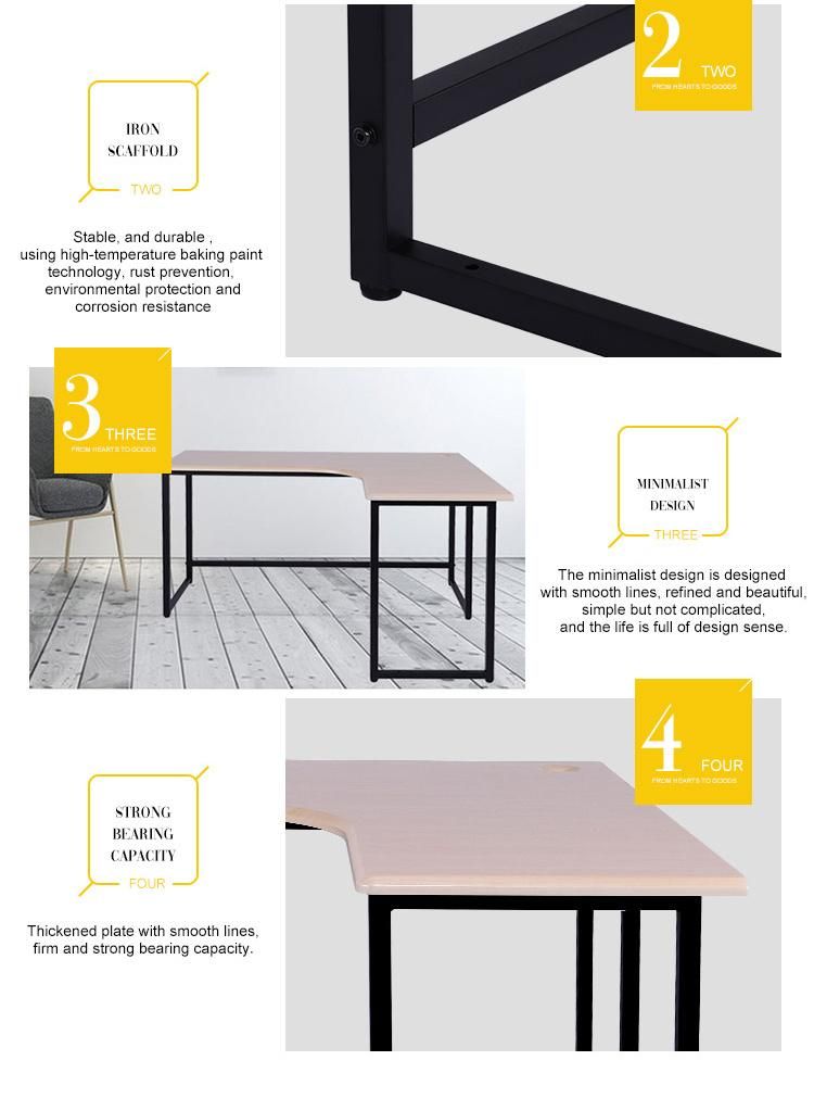 Hot Sale Practical L Shaped Office Desk Modern Design for Sale