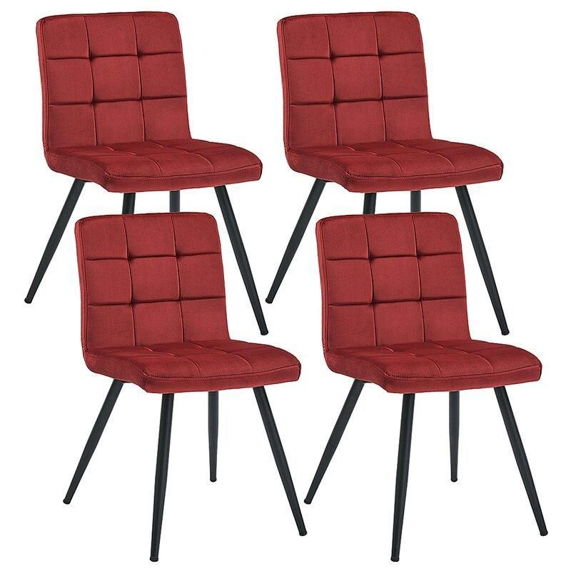 Luxury Nordic Cheap Indoor Home Furniture Room Restaurant Dining Leather Velvet Modern Dining Chair