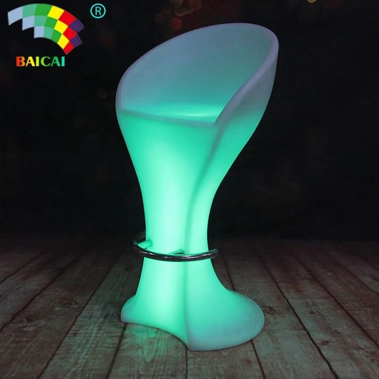 LED Plastic Furniture Chair Stool