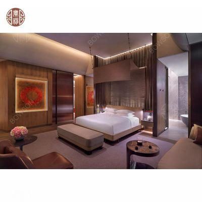 Chinese Artistic Style Five Star Hotel Bedroom Guest Room Furniture