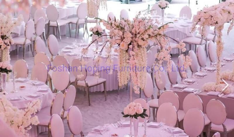 White Banquet Chair Cheap Event Party Wedding Use Dining Furniture Stainless Steel Chair