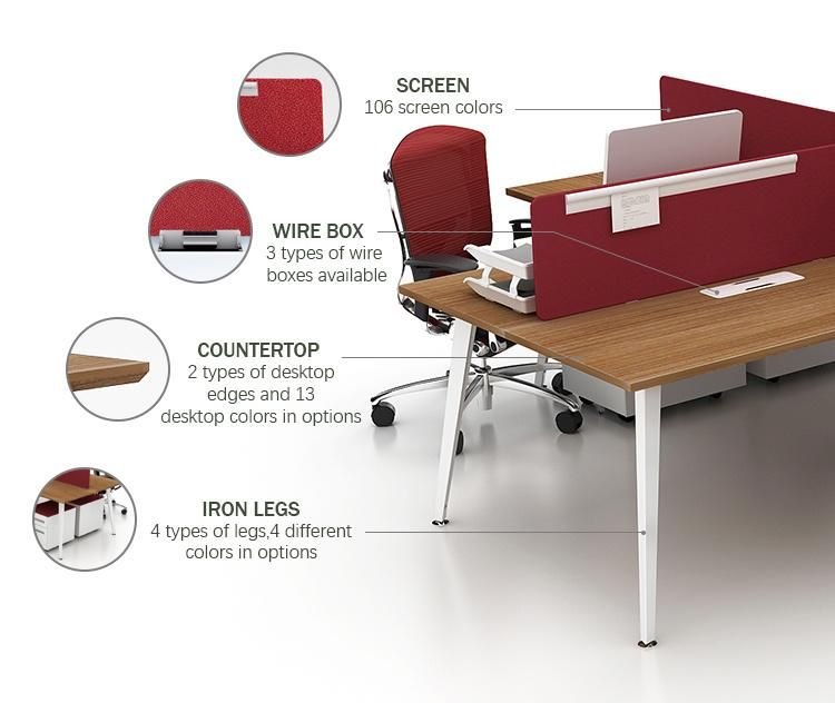 Staff Table Design Side Modern Seater Workstation Seat General Use Office Desks Office Furniture