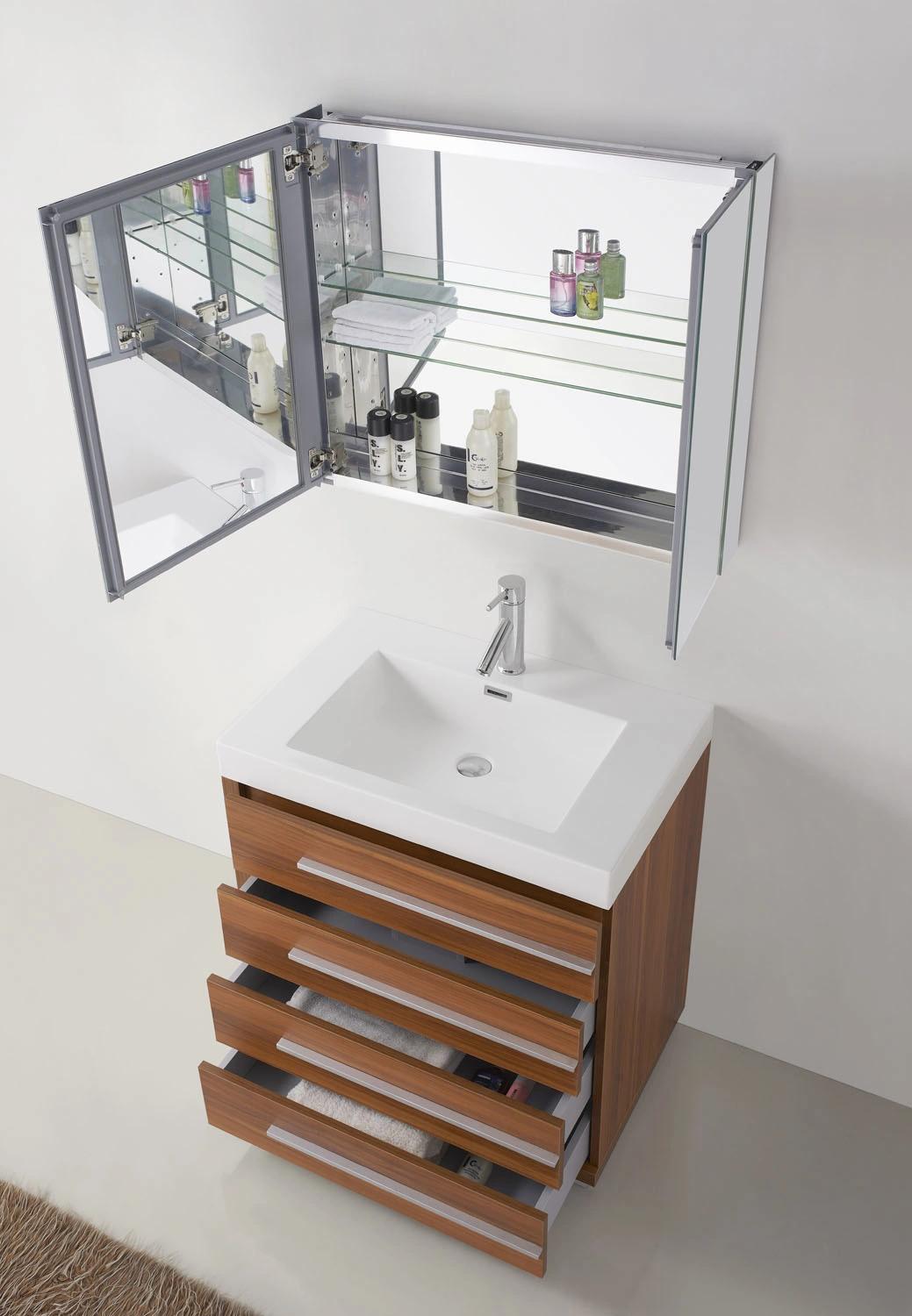 Professional Wholesale Solid Wood Floor Type Bathroom Cabinet