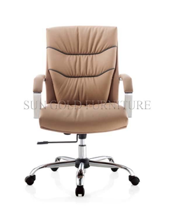 (SZ-OC145R) Hot Sale Modern Office Furniture Brown Cow Leather Manager Chair