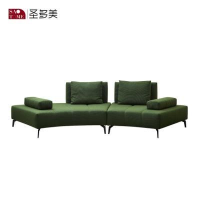 Modern Leisure Fabric Sofa with Solid Wood Frame