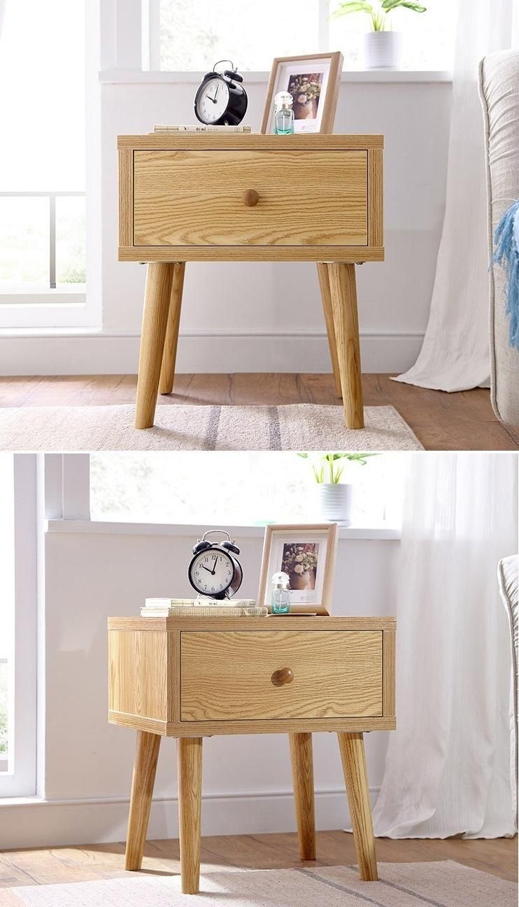 Furniture Modern Furniture Cabinet Living Room Furniture Home Furniture Bedroom Simple Mini Bedside Table Solid Wood Color Storage Corner Side Table Cabinet