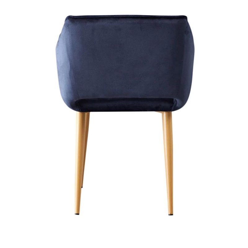 Nordic Cheap Indoor Home Furniture Modern Blue Dinning Velvet Dining Chair for Dining Room