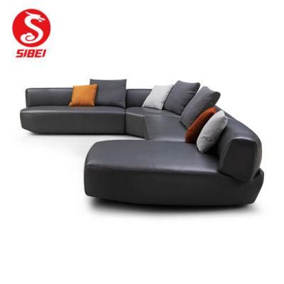 Customized Modern Hotel Lobby Leather Sofa