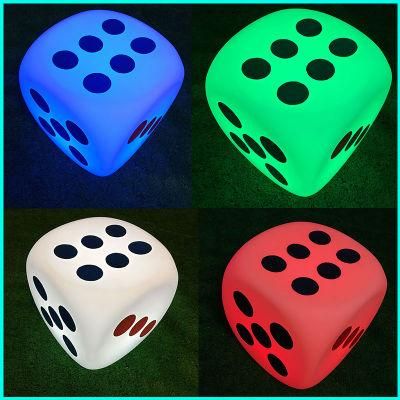 LED Lighting Dice Outdoor Furniture Nightclub Bar Garden Decoration