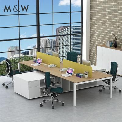 Morden Style Modern Manufacturer Furniture Frame4 Person Workstation Office Desk