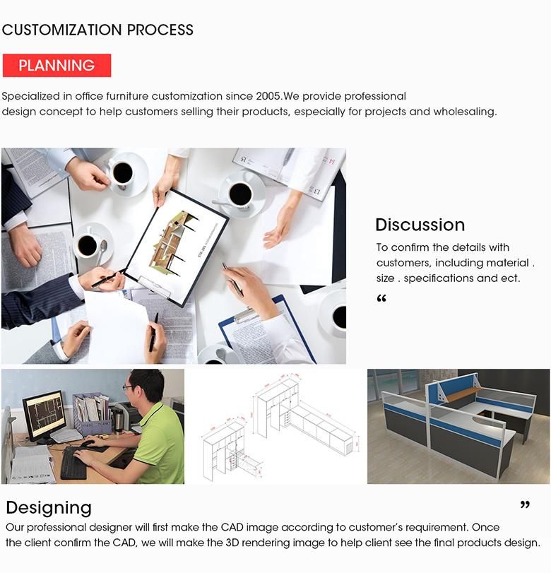 Modern Two Layer Big Size Office Table Boss Desk