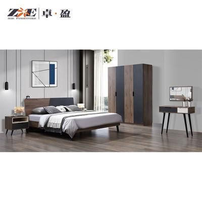 Wholesale China Factory Furniture Modern Wooden Furniture Bedroom Furniture Set