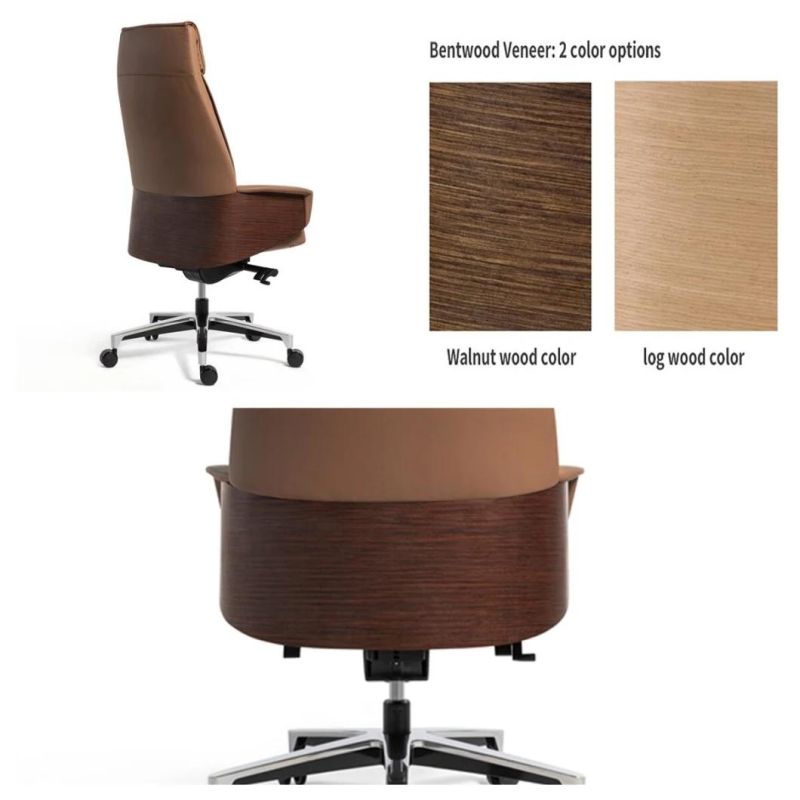 Asis Grace President High Back Modern Multi-Functional Boss Swivel Office Computer Leather Mesh Chair Furniture