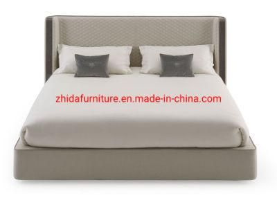 Factory Wholesale Modern Luxury Hotel Apartment Villa Home Furniture Bedroom King Size Soft Fabric Bed