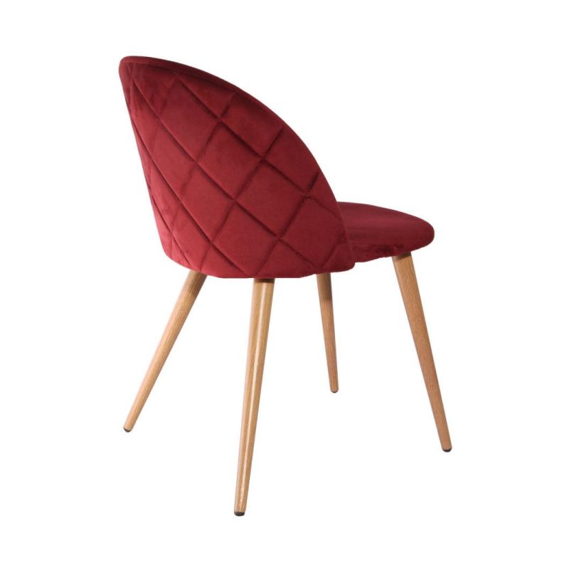 Modern Factory Promotion Price Hot Sale Velvet Dining Chair with Popular Design for Home Using